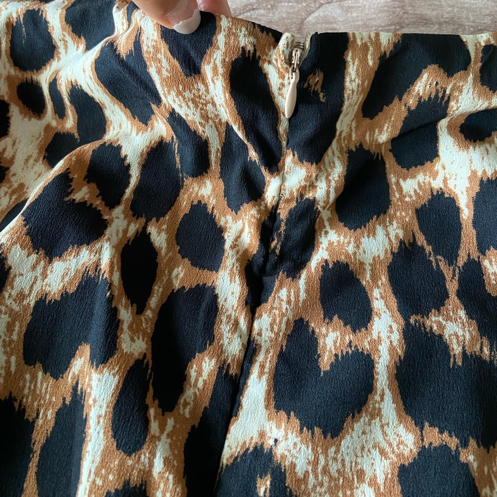 LEOPARD PRINT MINI DRESS - Picture 10 of 14